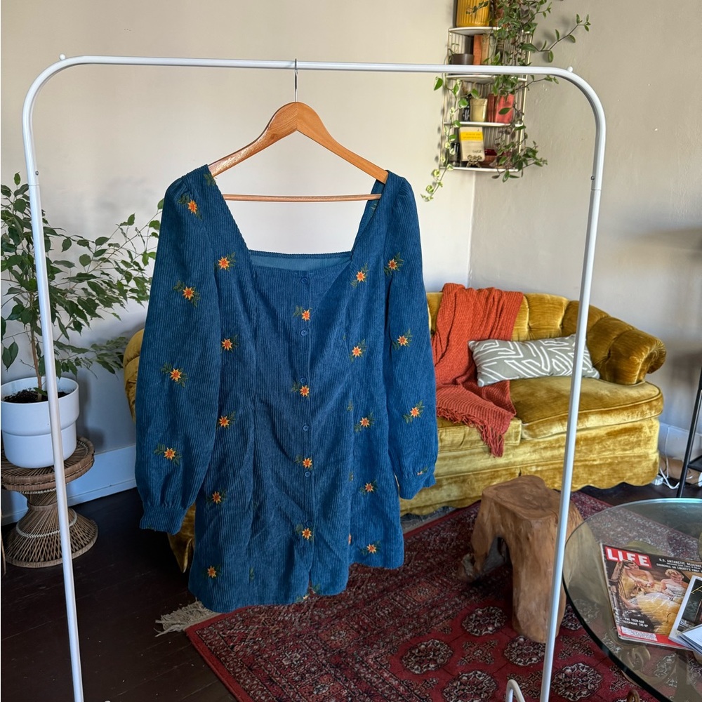 Cider Brand Corduroy Daisy dress - short and perfect for spring